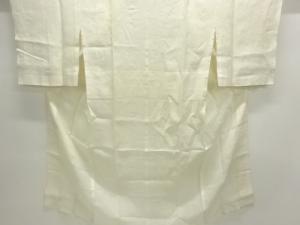 アンティーク　本麻透かし織　撫子模様長襦袢